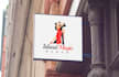 do modern minimalist branding dance studio logo design