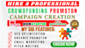do crowdfunding campaign creation for your kickstarter indiegogo gofundme