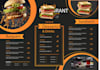 create luxury and modern hotel restaurant menu designs