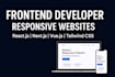 be your professional frontend web developer in javascript, react and next js