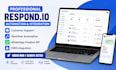 setup, automate respond io customer support integrate whatsapp CRM and workflow