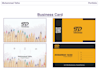 unique business card with full stationery