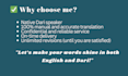 professionally translate english to dari and vice versa