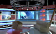 3d virtual studio set, stage booth, podium, 3d stage, 3d studio, 3d stage design