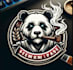 create high quality smoking panda esport logo