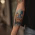 custom an abstract black tattoo design