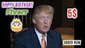 make a personalized donald trump happy birthday wishing video
