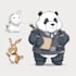 draw cute animal characters