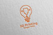 create modern 3d business logo design