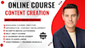 create online course content, ebook online course creation, course curriculum
