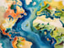 watercolor map illustration just for you
