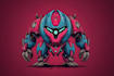design a custom mecha robot mascot logo