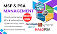 setup msp psa halopsa syncro autotask projectworks ticketing billing workflows