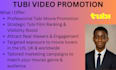 do tubi promoion, increase movie ranking and tubi viewers