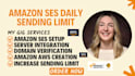 configure amazon ses, increase daily sending limit, and integrate SMTP server