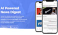 develop saas ai news app, ai news website, ai reporter app