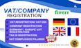 do vat and company registration for germany, UK, europe, france, ireland, poland