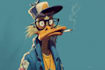 draw a digital cartoon character