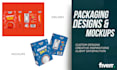 packaging design and mockups