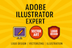 design eye catching illustrations and vector graphics in illustrator