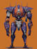draw a mecha robot art and illustration