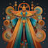 illustrate magical abstract art, psychedelic, surrealism