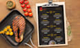 do food menu, restaurant menu and menu board design