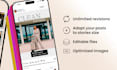 create instagram posts, single, carousel and grid design