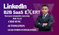 manage linkedin ads, for b2b saas, with lead form integration, CRM sync
