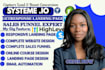 build systeme io sales funnel, systeme io online course, systeme io website