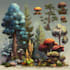 create 2d game backgrounds and environments art illustration