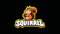 create an awesome squirrel eat mascot logo with express delivery