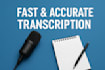 transcribe audio and video into text accurately