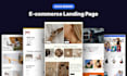craft figma ecommerce website design for shopify store, woocommerce website