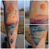 illustrate a watercolor tattoo design