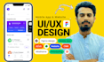do modern mobile app design UI UX design figma app mockup prototype web app ui