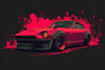 draw a jdm car vector illustration for t shirt design