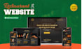 design restaurant website with restaurant menu