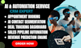 setup ai automation sugarcrm haptik brevo thunai ai manychat lemlist taskade crm