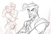create rough sketch for your character or project