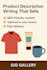 write unique and proffessional product descriptions for your online store