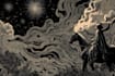 engraving linocut style digital drawing art