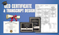 design college transcript, university high school diploma, ged certificate