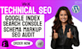 fix technical SEO google index website speed search console schema markup