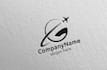 design modern construction, travel logo