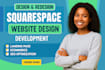 build squarespace website design and redesign custom website development