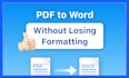 convert PDF to word, excel, or powerpoint quickly