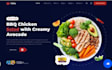 design restaurant food ordering website table reservation delivery tracking site