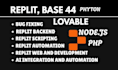 build your vibe coding apps webapps with replit ai, lovable thunkable base 44