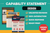 design federal government capability statement, business capability statement